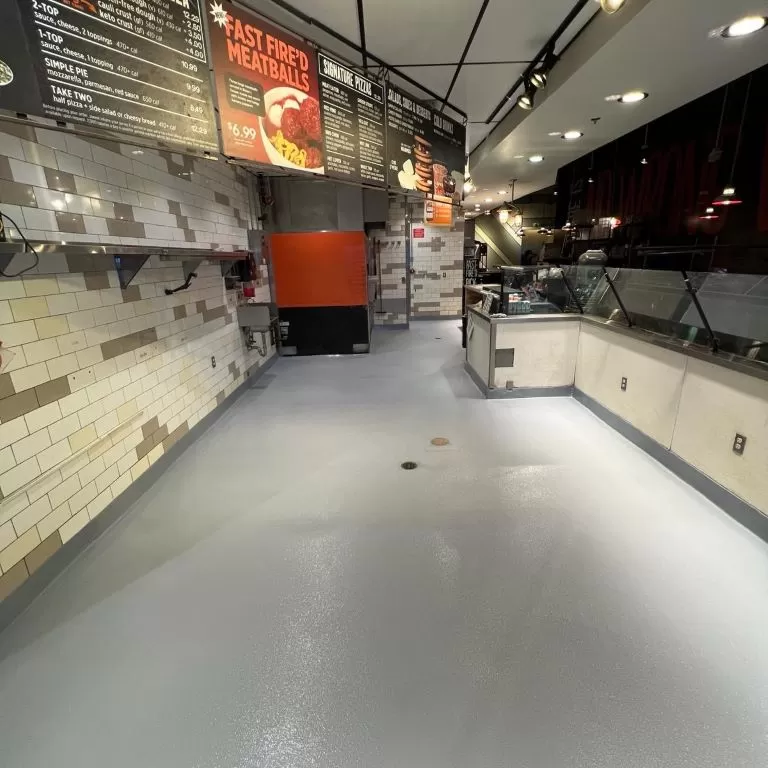 Epoxy flooring for commercial kitchen